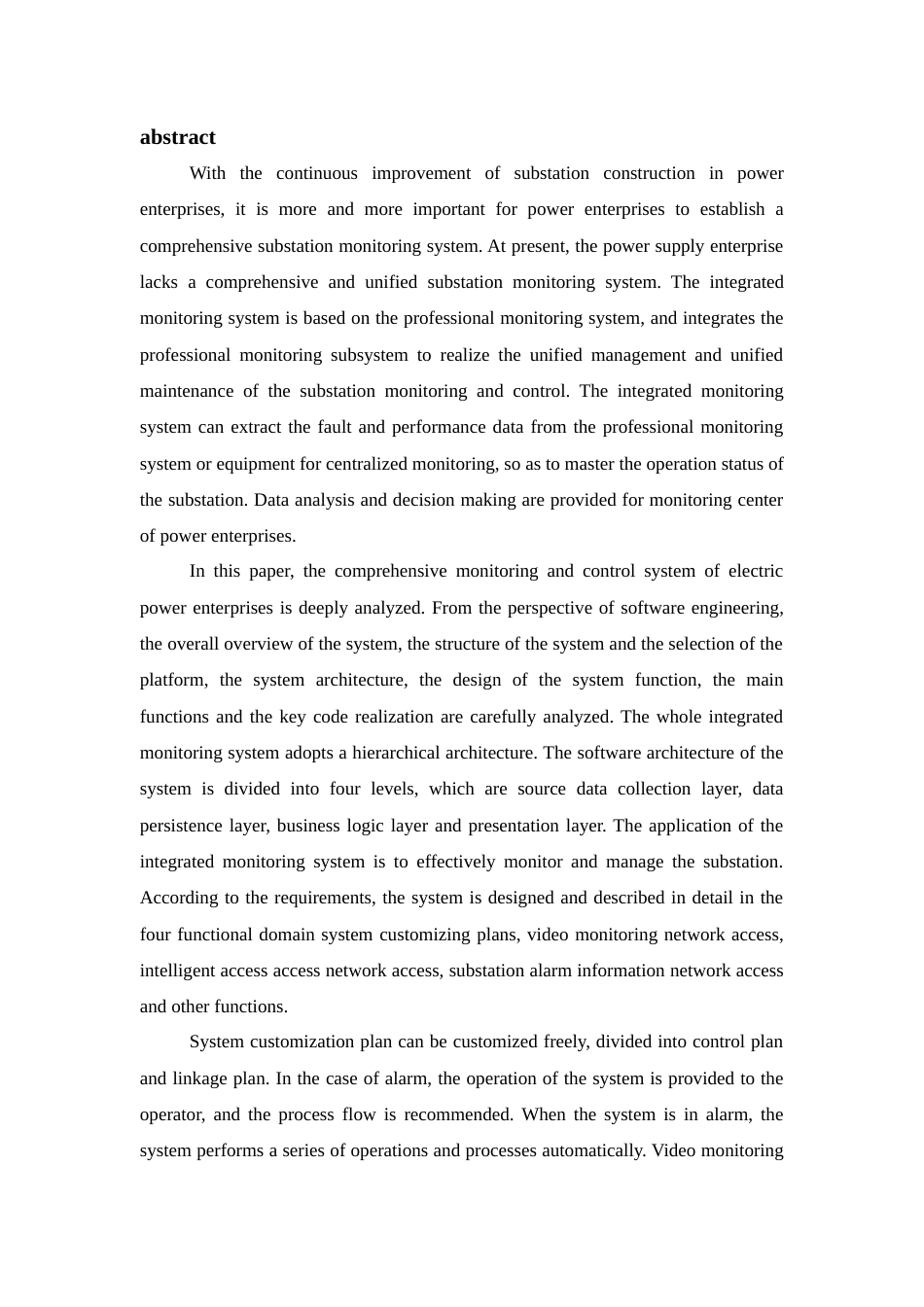 旧稿 硕论 变电站监控系统的设计与实现.doc_第2页