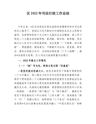 2022.10 公文区2022司法行政工作总结.doc