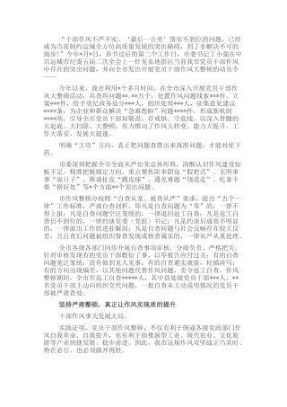 2022.10 公文全市开展党员干部作风大整顿活动工作综述.docx