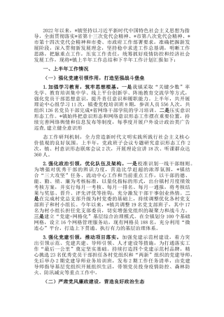 2022.10 公文镇政府2022工作汇报材料.docx