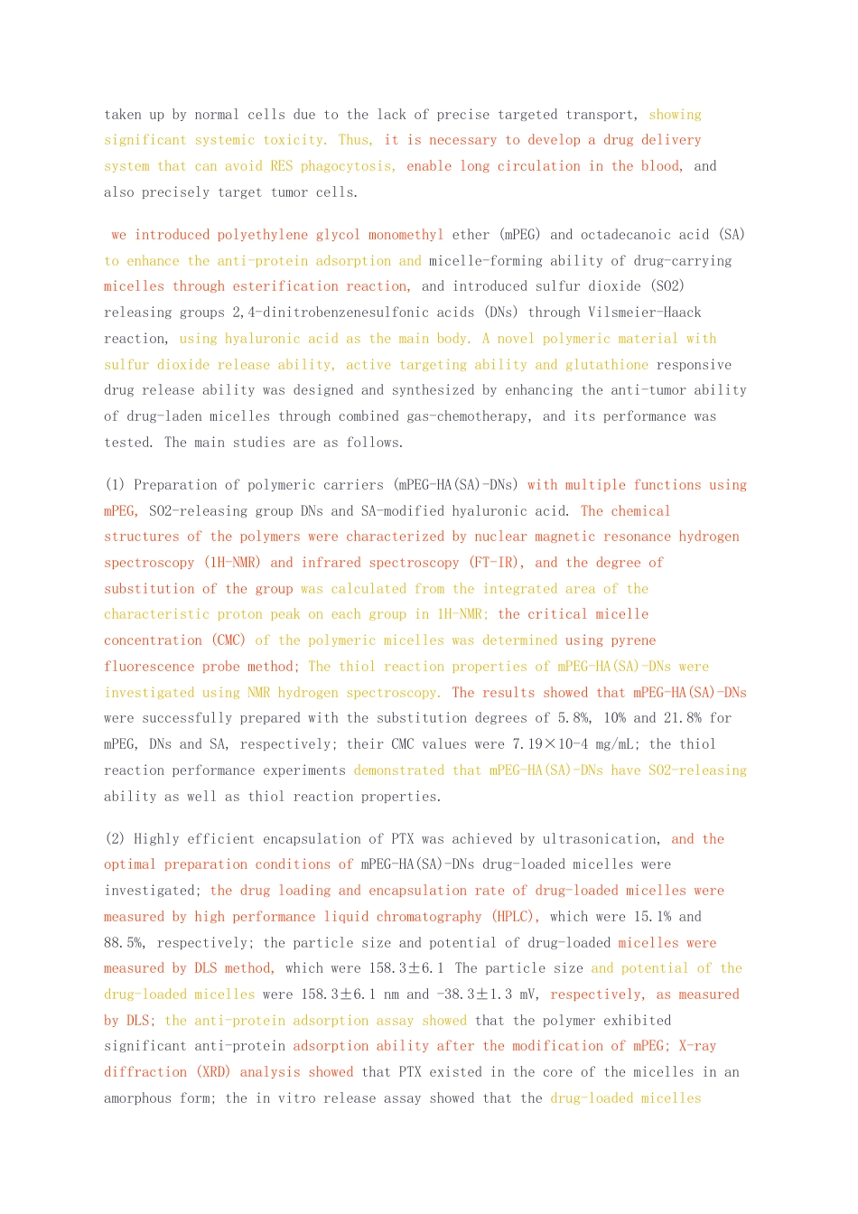 23年无图硕论制药工程5万字标红cp41%-基于透明质酸的二氧化硫释放聚合物胶束用于癌症综合治疗.docx_第3页