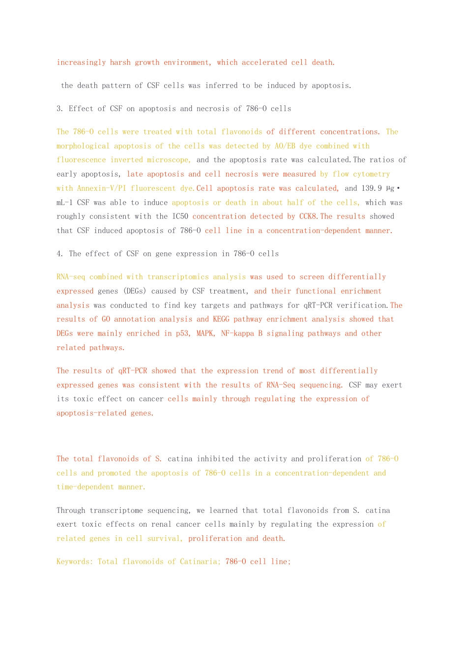 23年无图硕论医学药学4万字标红cp51%-猫须草总黄酮对肾癌细胞的活性和凋亡的影响.docx_第4页