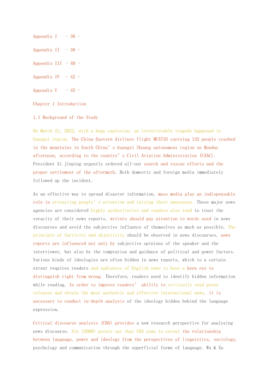 23年无图硕论传媒学传播学新闻学8万字标红cp45%-灾难性新闻的批评性话语分析——以321东航客机事故为例.docx_第3页