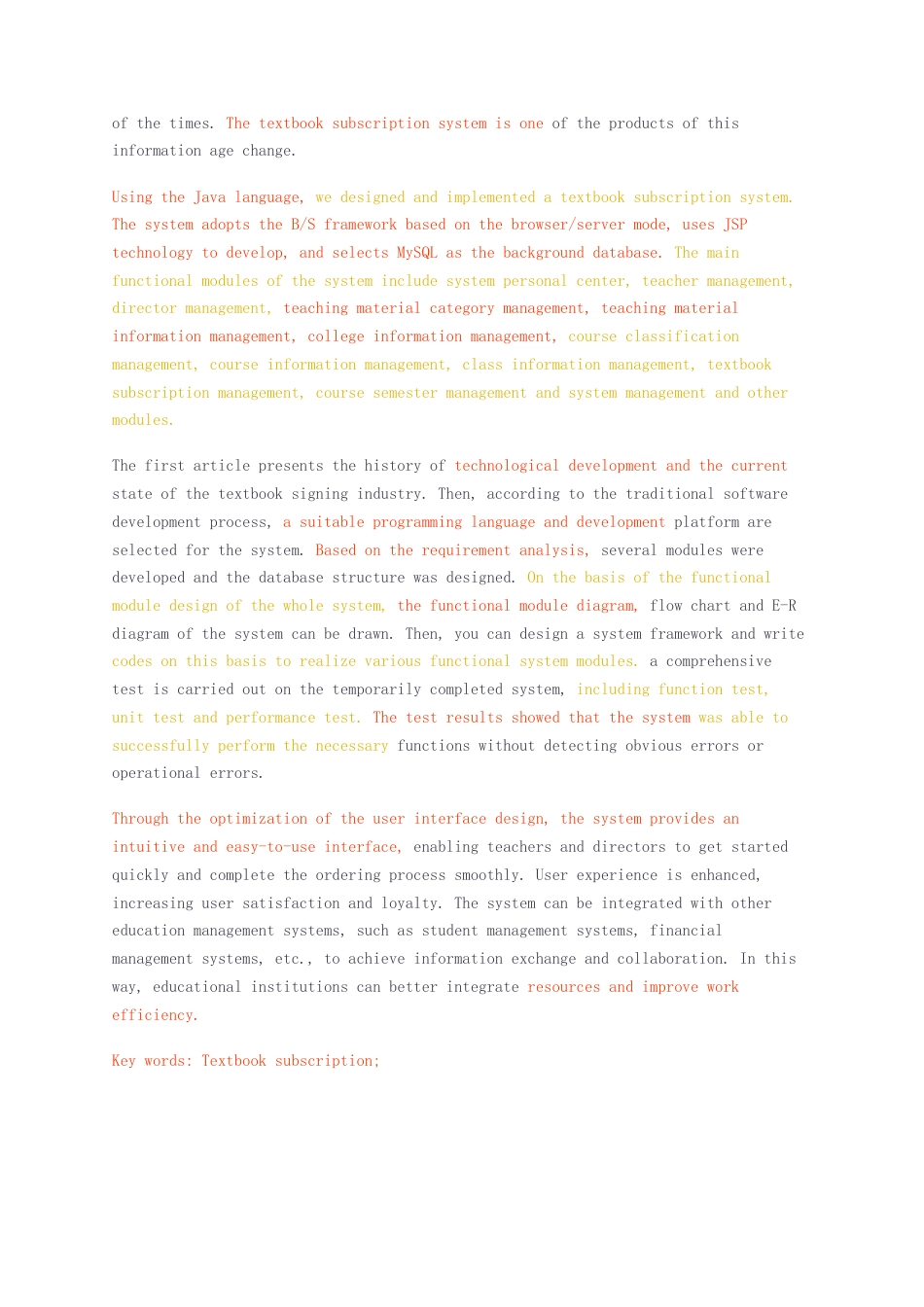 23年无图CP查重23年无图查重48标红-硕论3.1万字-教材征订系统的设计与实现.docx_第2页