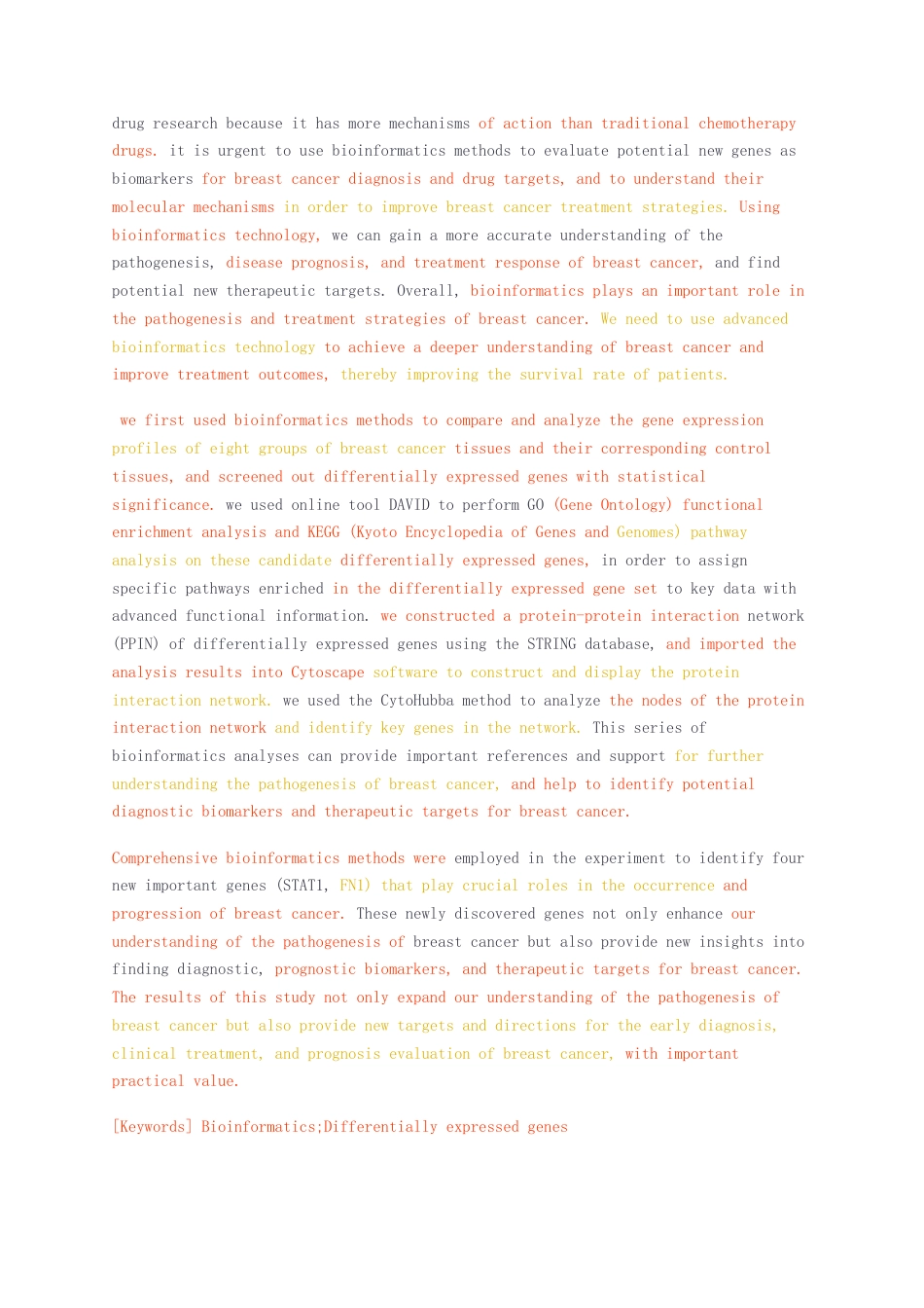 23年无图CP查重44标红-硕论3.7万字乳腺癌相关新关键基因和生物学通路的生物信息学识别.docx_第3页