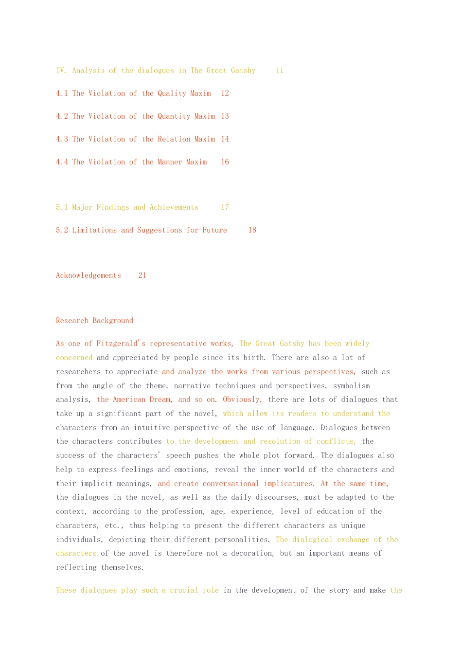 23年无图CP查重w26标红-硕论4万字合作原则视角下的会话含义分析——以了不起的盖茨比为例.docx_第4页