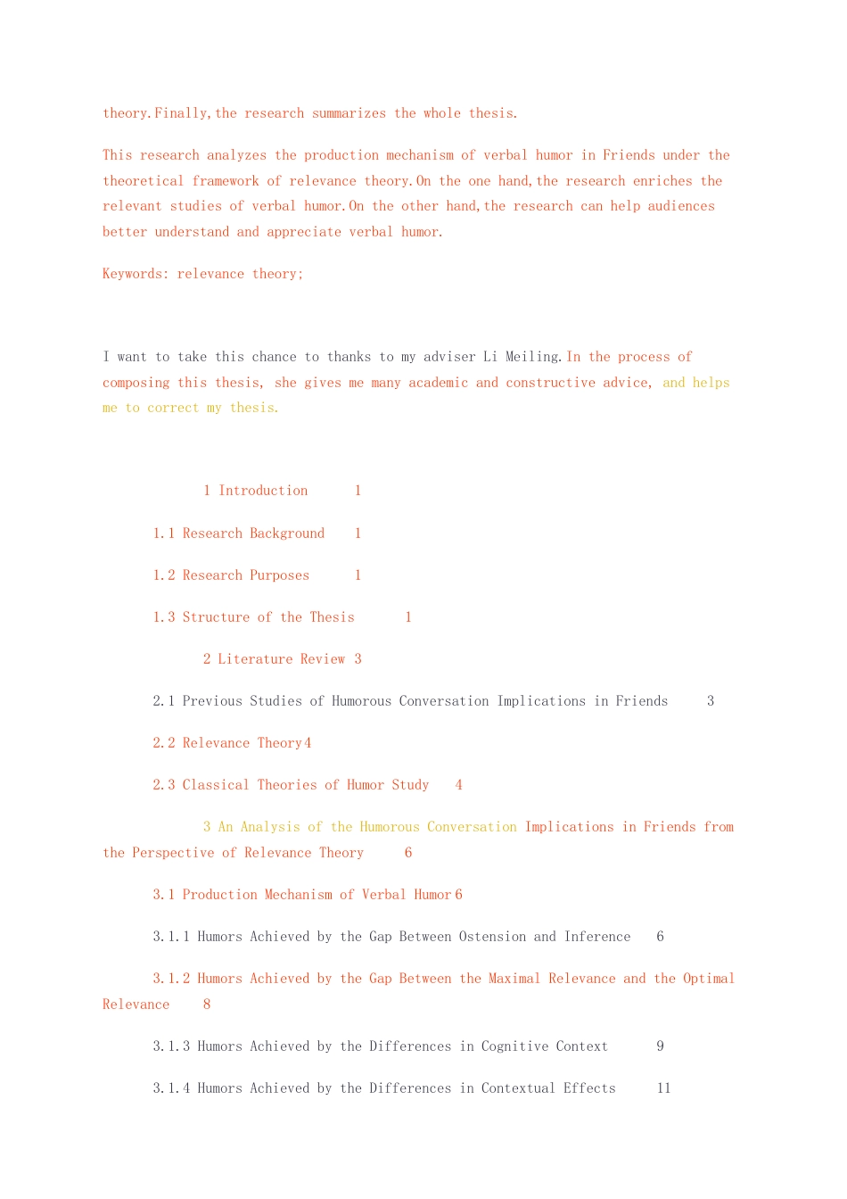 23年无图CP查重w40标红-硕论3.7万字关联理论视角下对幽默会话含义的分析——以老友记为例.docx_第4页