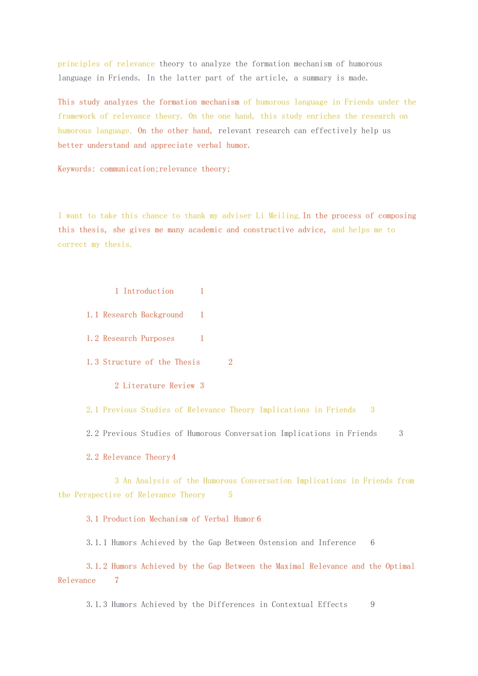 23年CP查重36标红-硕论3万字关联理论视角下对幽默会话含义的分析——以老友记为例-论文改重.docx_第4页