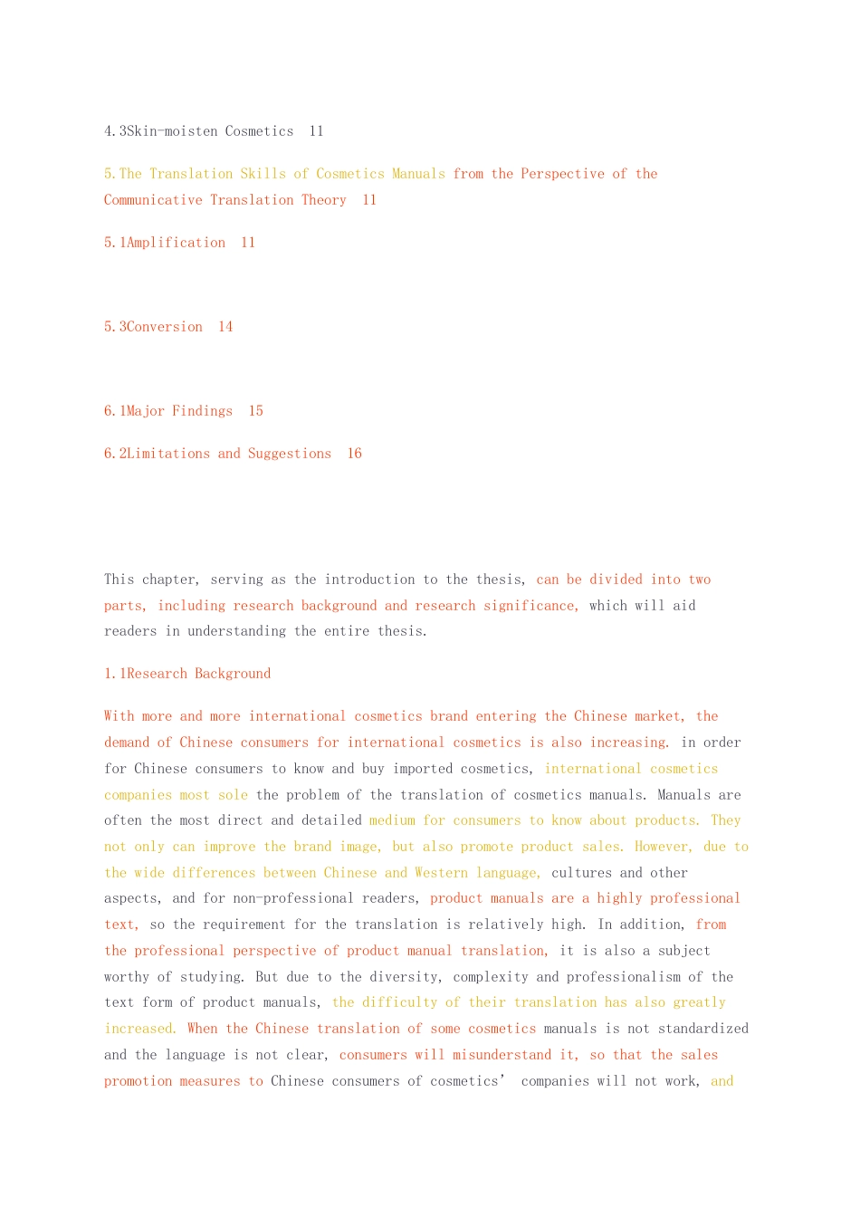 23年无图硕论3万字英语标红cp44%-基于交际翻译理论下雅诗兰黛化妆品说明书的英译汉翻译技巧.docx_第3页
