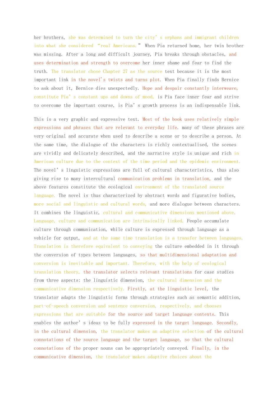 23年无图CP查重33标红-硕论3.4万字收养遗孤的人第二十七章的翻译实践报告.docx_第4页