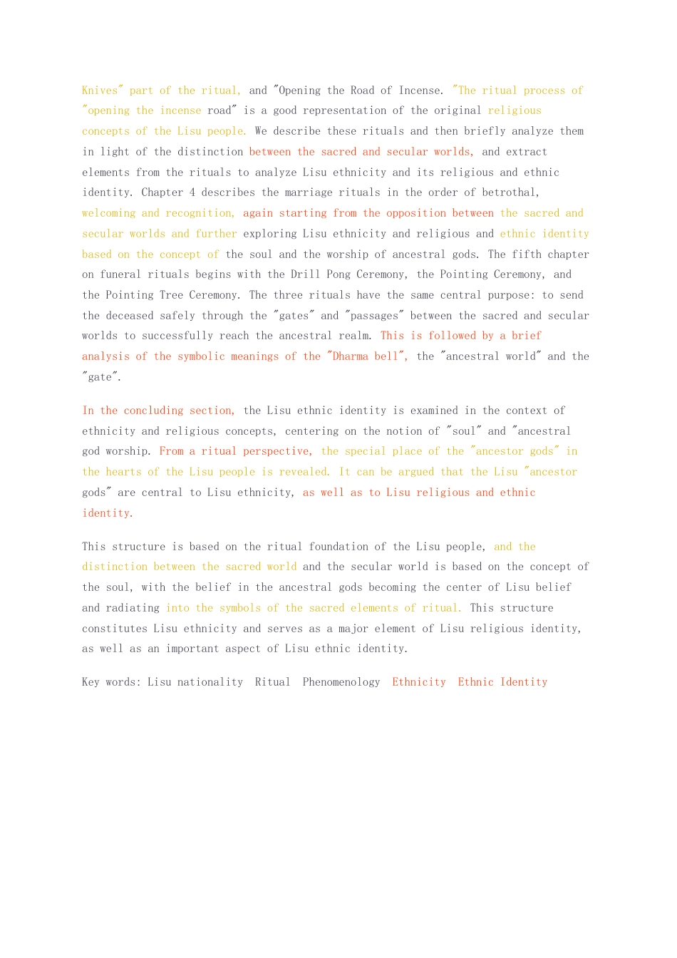 23年无图硕论5万字少数民族哲学标红cp32% ——傈僳族宗教性生活仪式的现象学研究王镜宇.docx_第4页
