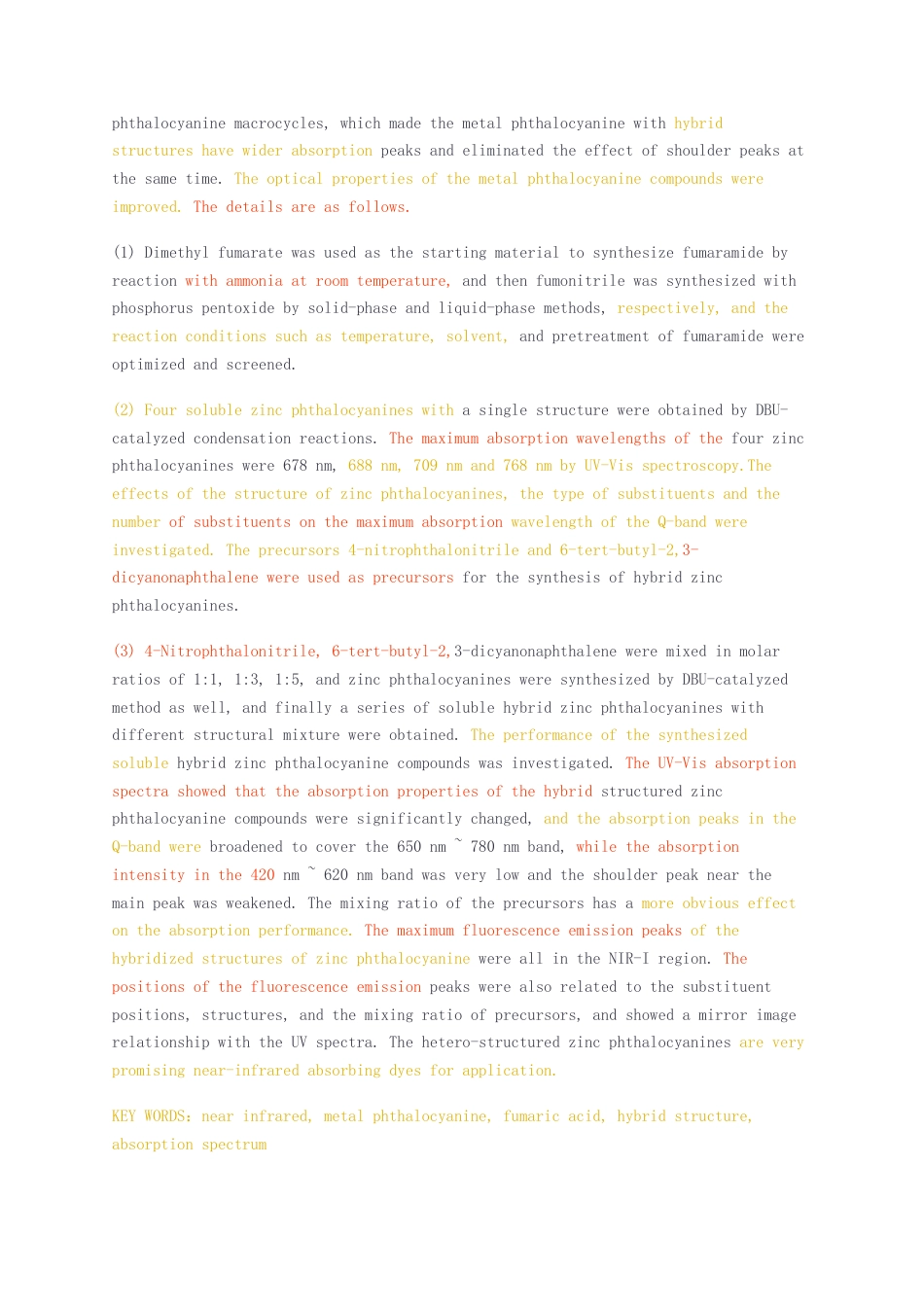 23年无图硕论复合材料轻化工程5万字标红cp39%- 近红外染料的合成及光学性能研究.docx_第4页