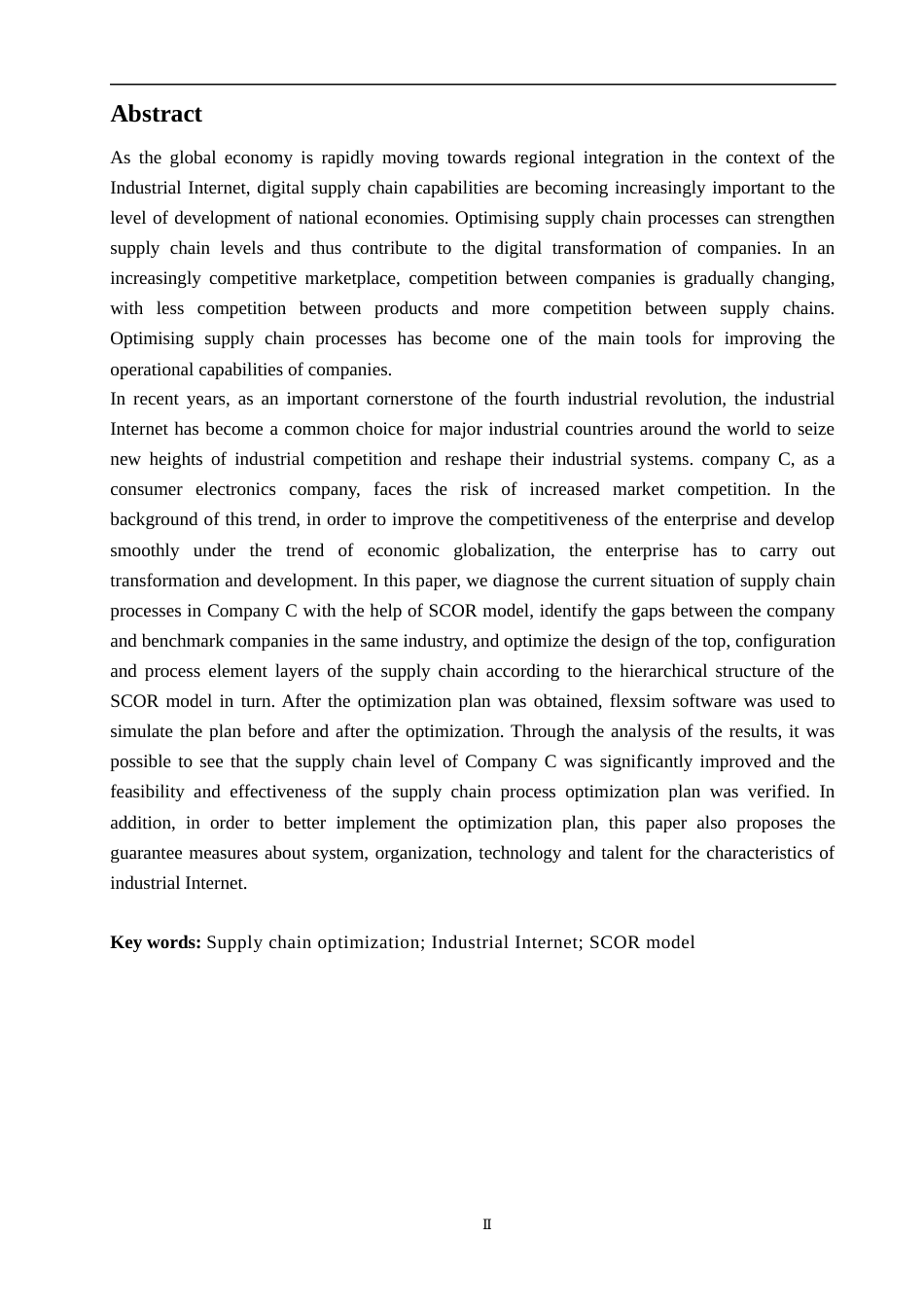 23年WP硕论物流 基于SCOR模型的C公司供应链流程优化研究-约35832字符.docx_第3页