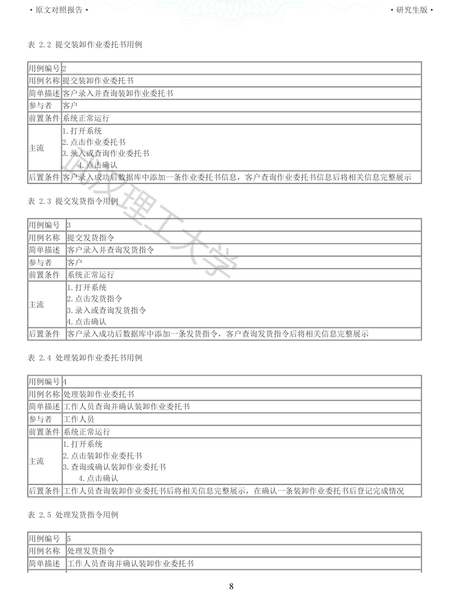 22年查重硕论 计算机 重12-港口客户网上办单web系统设计与实现全文可复制报告.pdf_第8页
