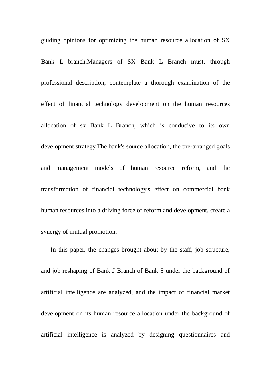 23年硕论工商管理MBA67%  人工智能背景下商业银行人力资源配置优化研究--以S银行J分行为例(2)(1)-约53135字符.docx_第6页