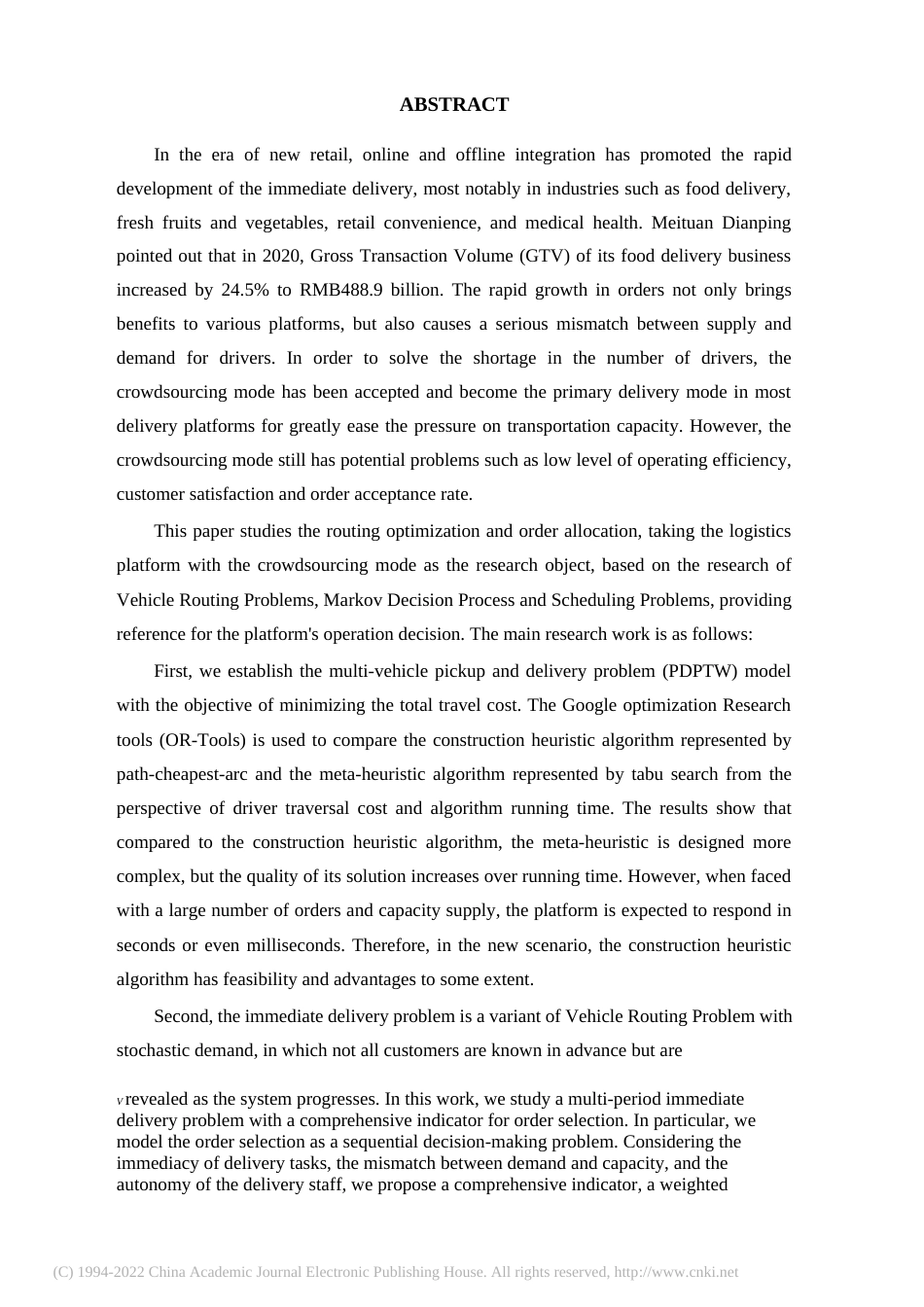 2022硕论国际物流三稿 基于“众包”运力模式下的即.订单分配及路径优化问题研究_ -约59031字符.docx_第6页