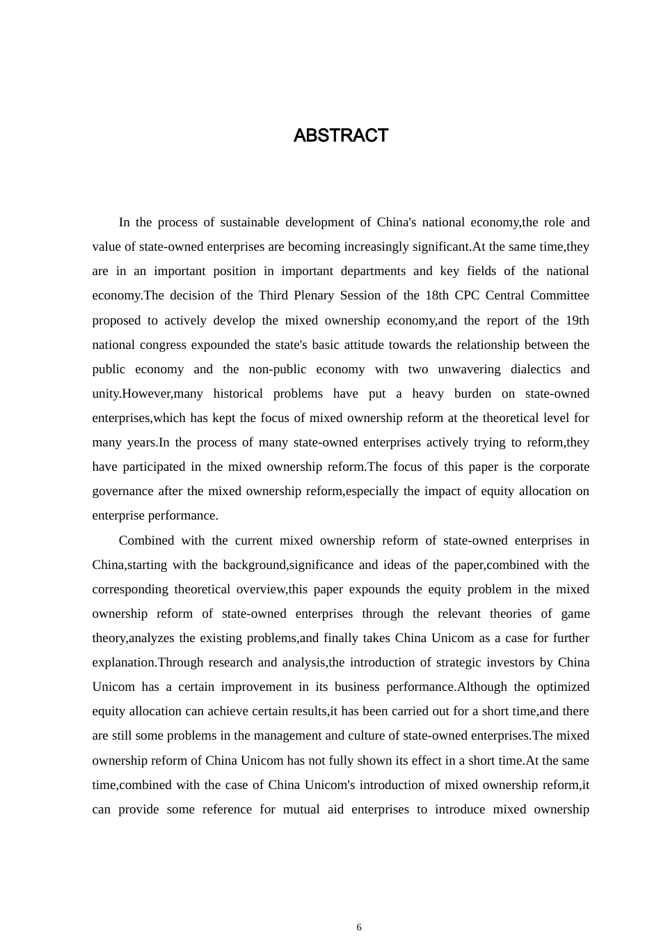 22年 工商MBA3万字硕论 所有制改革公司治理研究——以中国联通为例(合并).doc_第6页