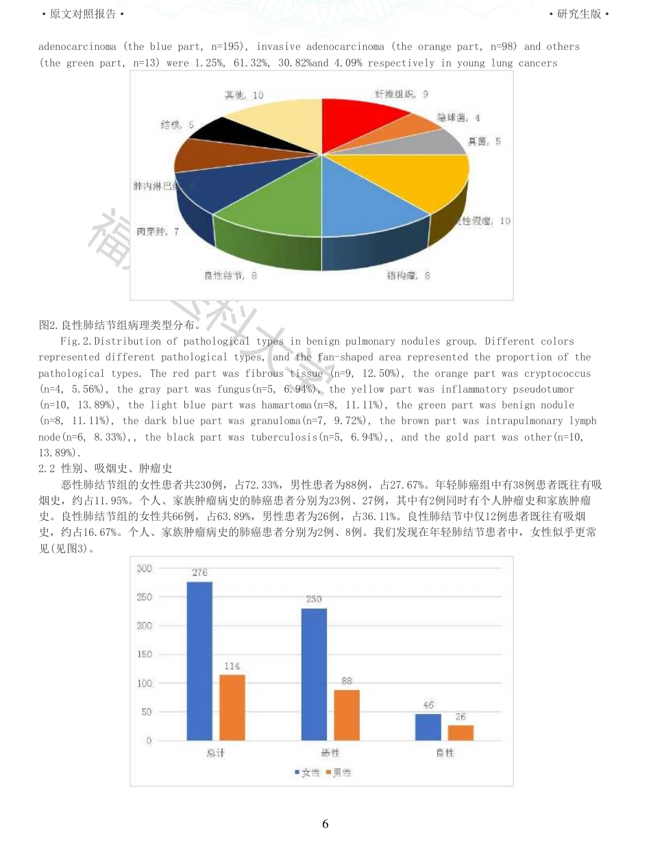 22年收查重报告 硕论临床医学 临床特点及肿瘤标志物对年轻肺癌患者的诊断价值_原文对照报告可复制全文.pdf_第6页