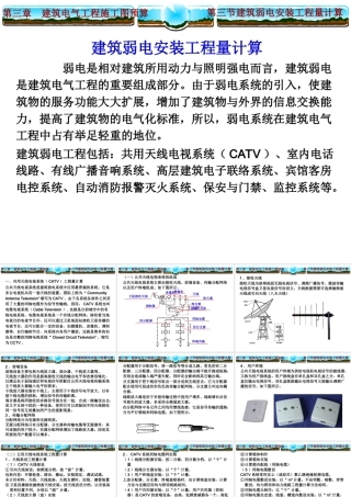 旧稿 建筑弱电安装工程量计算.ppt