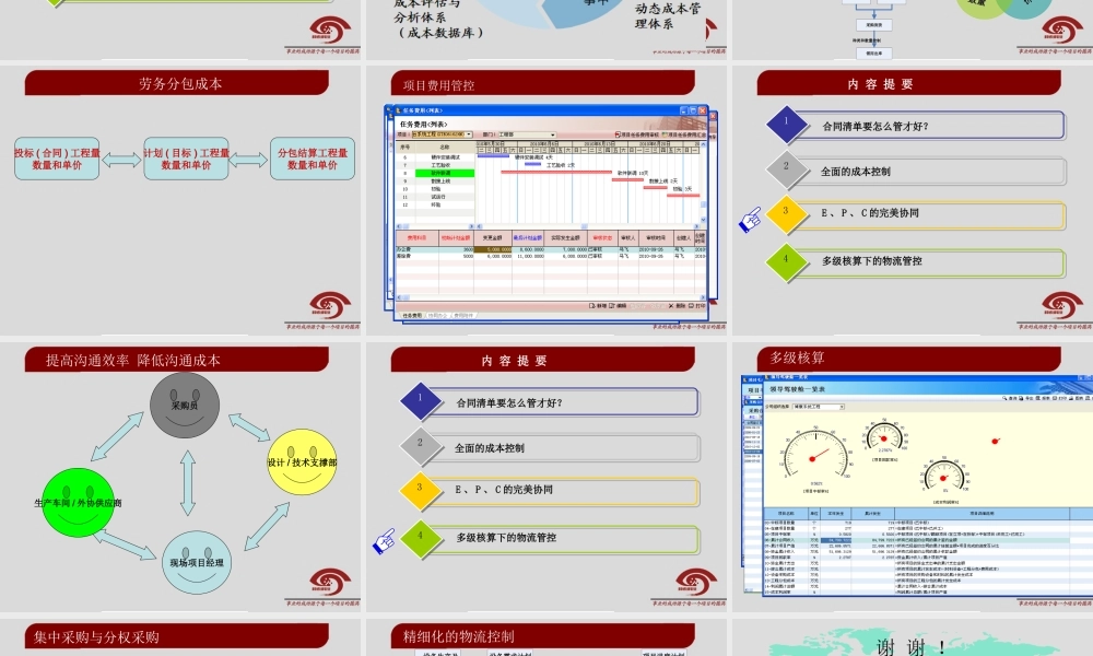 旧稿 弱电系统集成工程项目管理方案.ppt