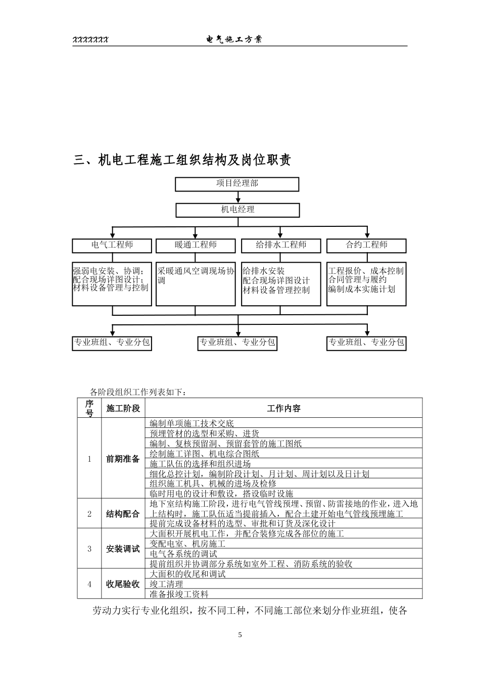 旧稿 区住宅楼和地下车库二期电气施组-约23465字符.doc_第5页