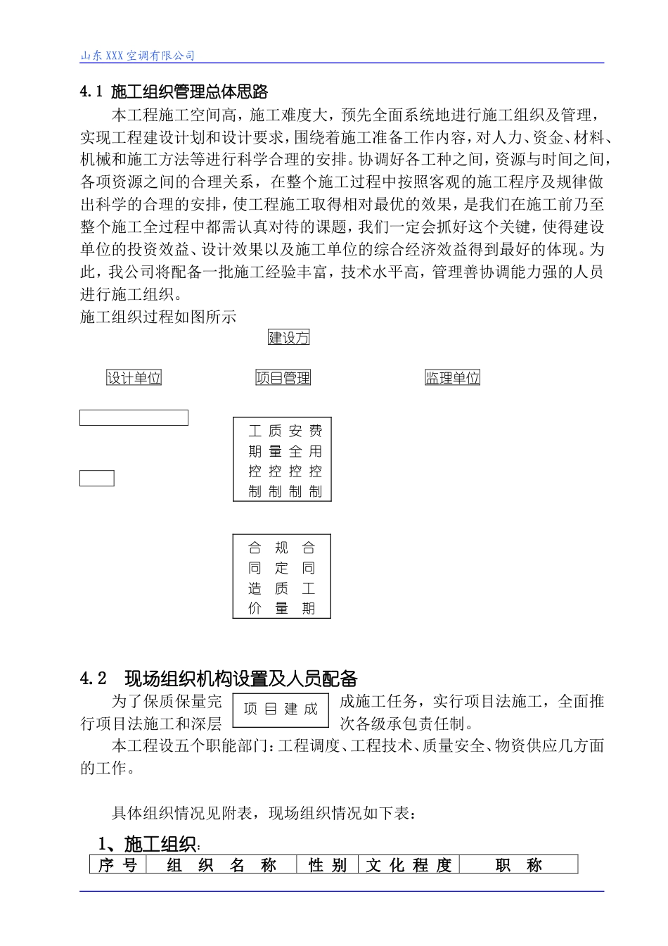 旧稿 某扩建中央空调、通风工程施工组织设计-约18095字符.doc_第3页
