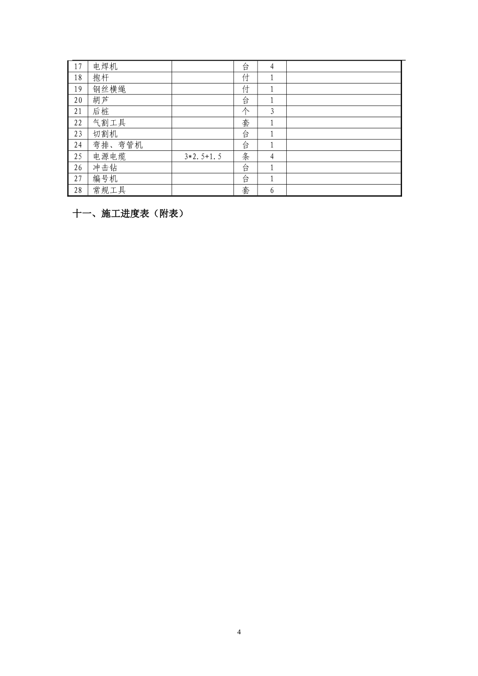 旧稿 变电站10KV线路工程施工组织设计-约6718字符.doc_第4页