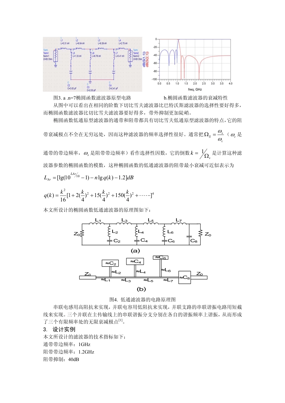 旧稿 基于ADS射频微带低通滤波器仿真设计-约1694字符.pdf_第2页