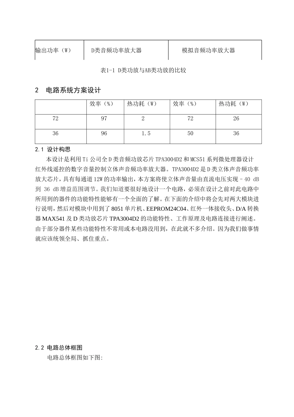 旧稿 全遥控数字音量控制的D 类功率放大器资料-约20665字符.doc_第3页