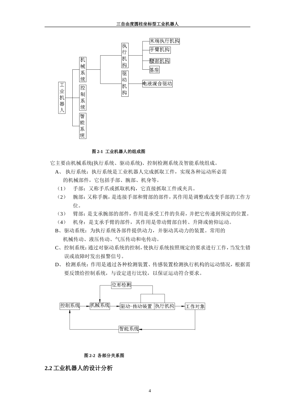 旧稿自动化 机械手-三自由度圆柱坐标型工业机器人-约15525字符.doc_第4页