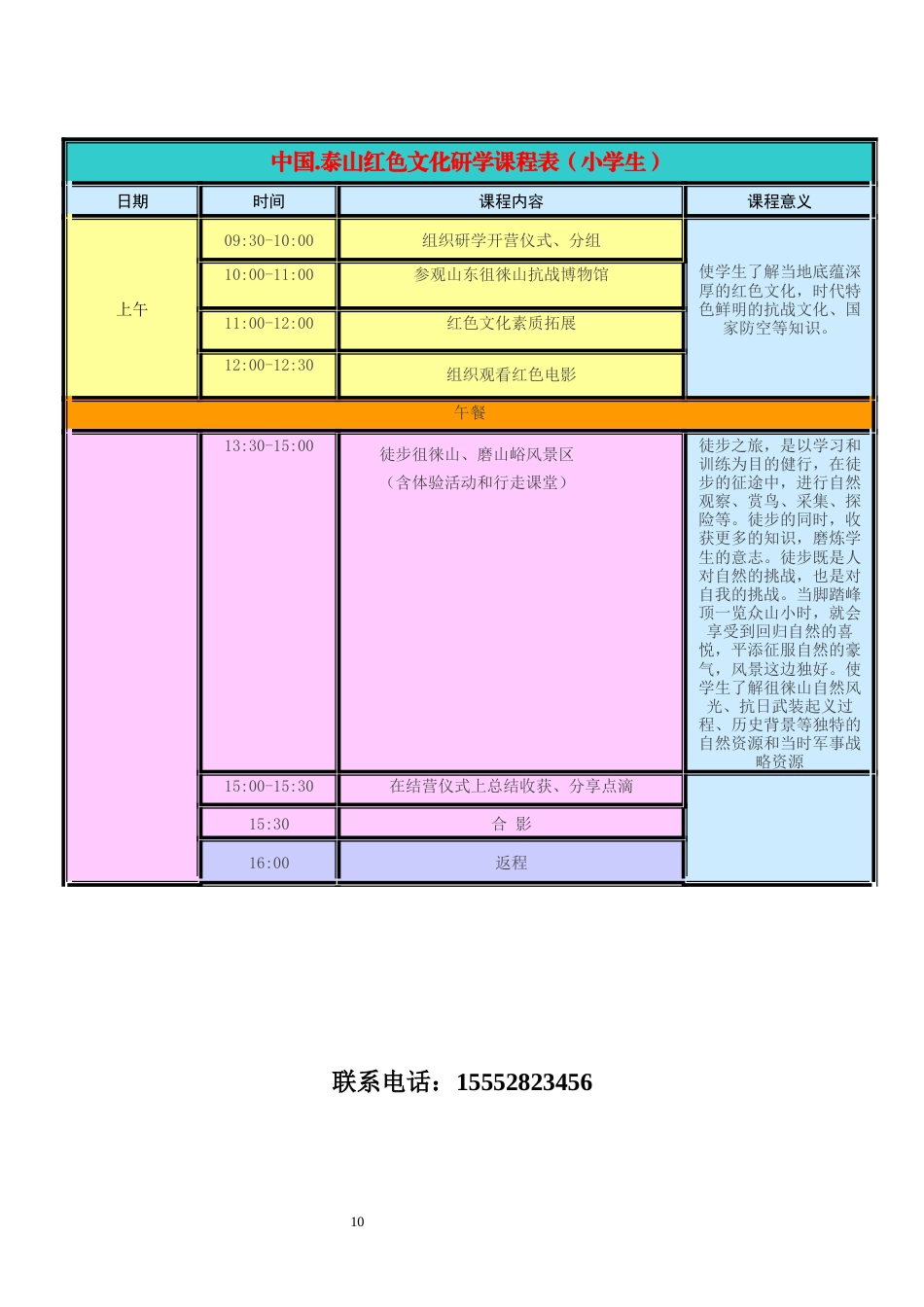 研学范文 泰山红色研学旅行课程方案1天.docx_第5页
