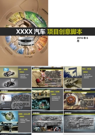 19-22年专题片脚本 xxxx汽车项目创意提案.pptx