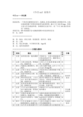 19-22年专题片脚本 财经类节目宣传片分镜脚本-约1269字符.doc