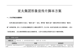 19-22年专题片脚本 亚太集团--形象宣传片脚本方案-约4647字符.doc