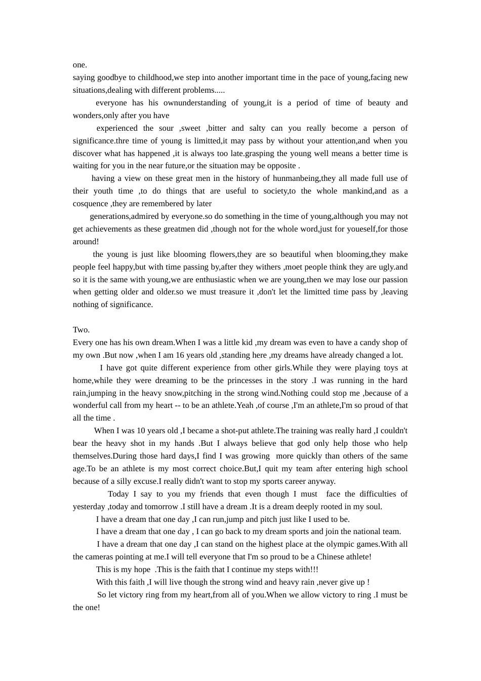 21收演讲稿 关于青春英语演讲稿-约2906字符.doc_第1页