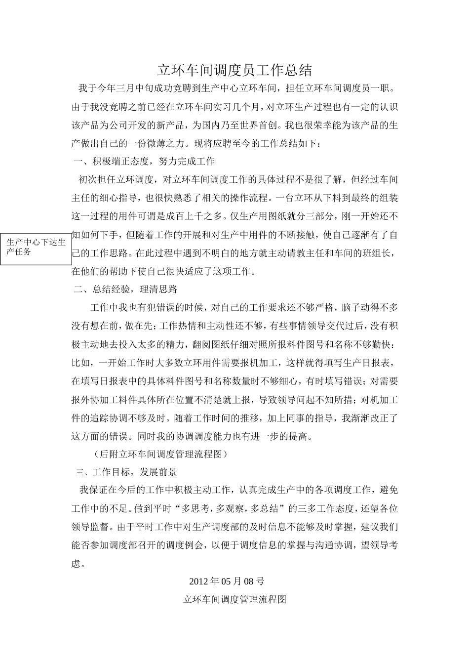 旧稿工作总结 车间调度员工作总结-约1149字符.doc_第1页