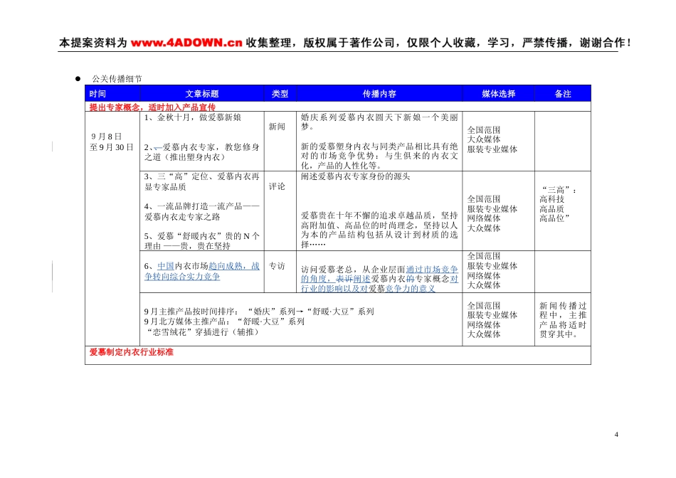 爱慕秋冬系列产品新闻事件传播方案-约10136字符.doc_第4页