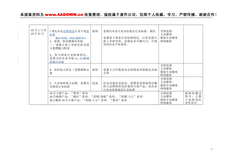 爱慕秋冬系列产品新闻事件传播方案-约10136字符.doc_第5页