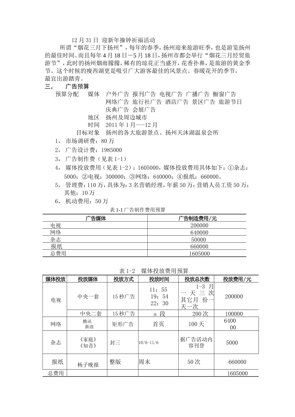 扬州旅游广告策划书-约8364字符.doc_第5页