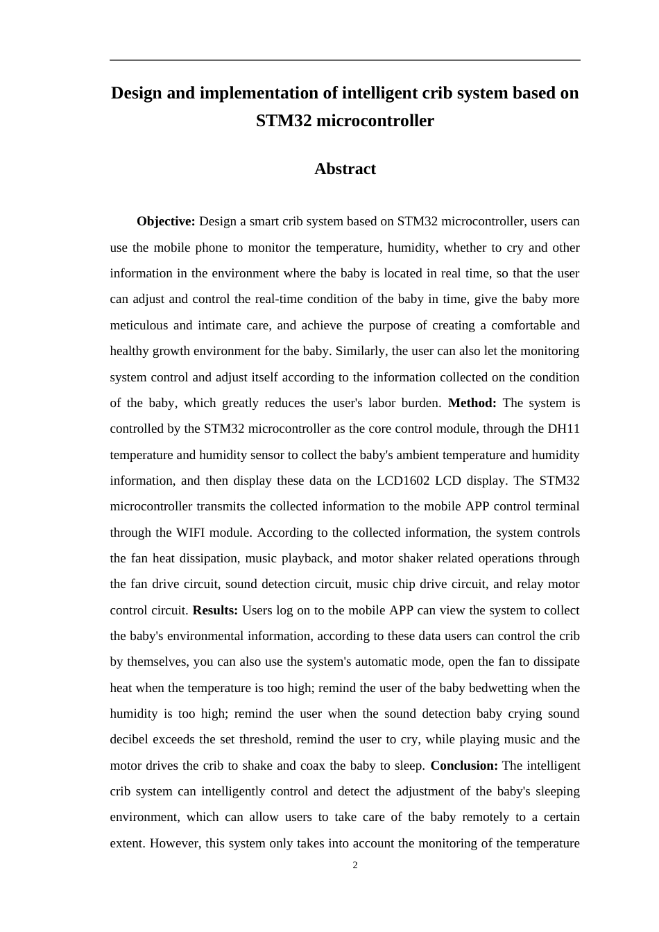 22年提交版物联网工程-基于STM32单片机的智能婴儿床系统的设计与实现 定稿.doc-约14040字符.docx_第6页
