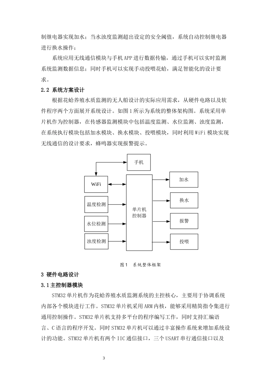 23年WP物联网 基于STM32单片机的花蛤养殖水质监测无人船设计终稿-约13388字符.docx_第6页