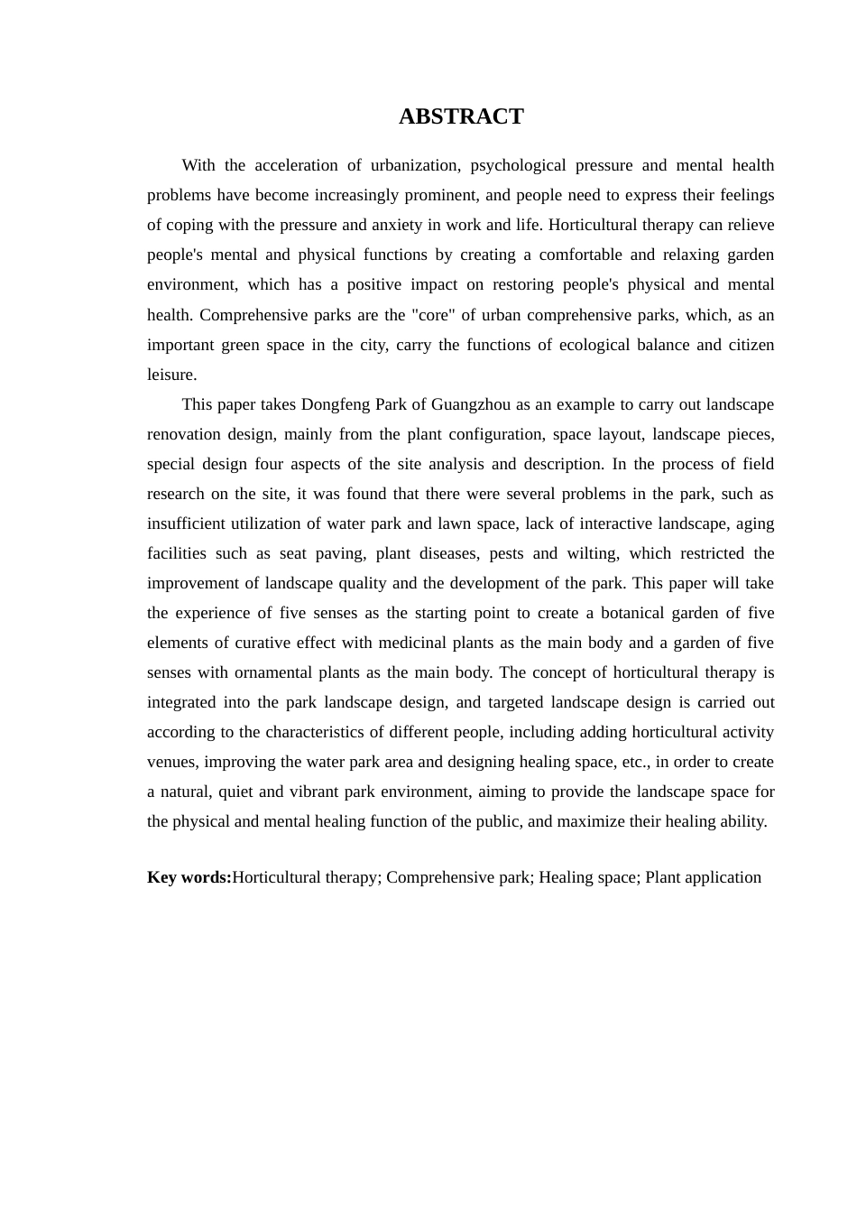 24年WP本科风景园林 园艺疗法下的广州市东风公园景观改造设计定稿-约21790字符.docx_第3页