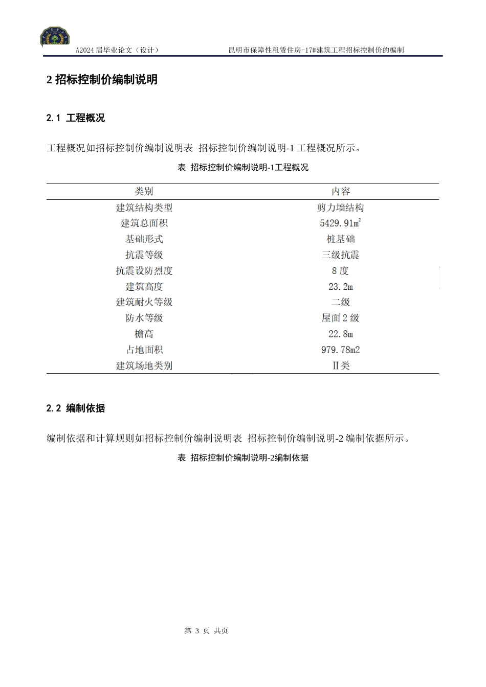 24年WP交稿 昆明市保障性租赁住房-17#建筑工程招标控制价的编制.doc_第9页