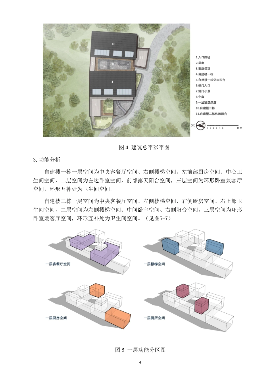 24年WP交稿环境设计 郴州资兴市州门司镇“林韵山居”建筑及室内设计设计说明设计说明+毕业设计定稿-约10157字符.pdf_第4页