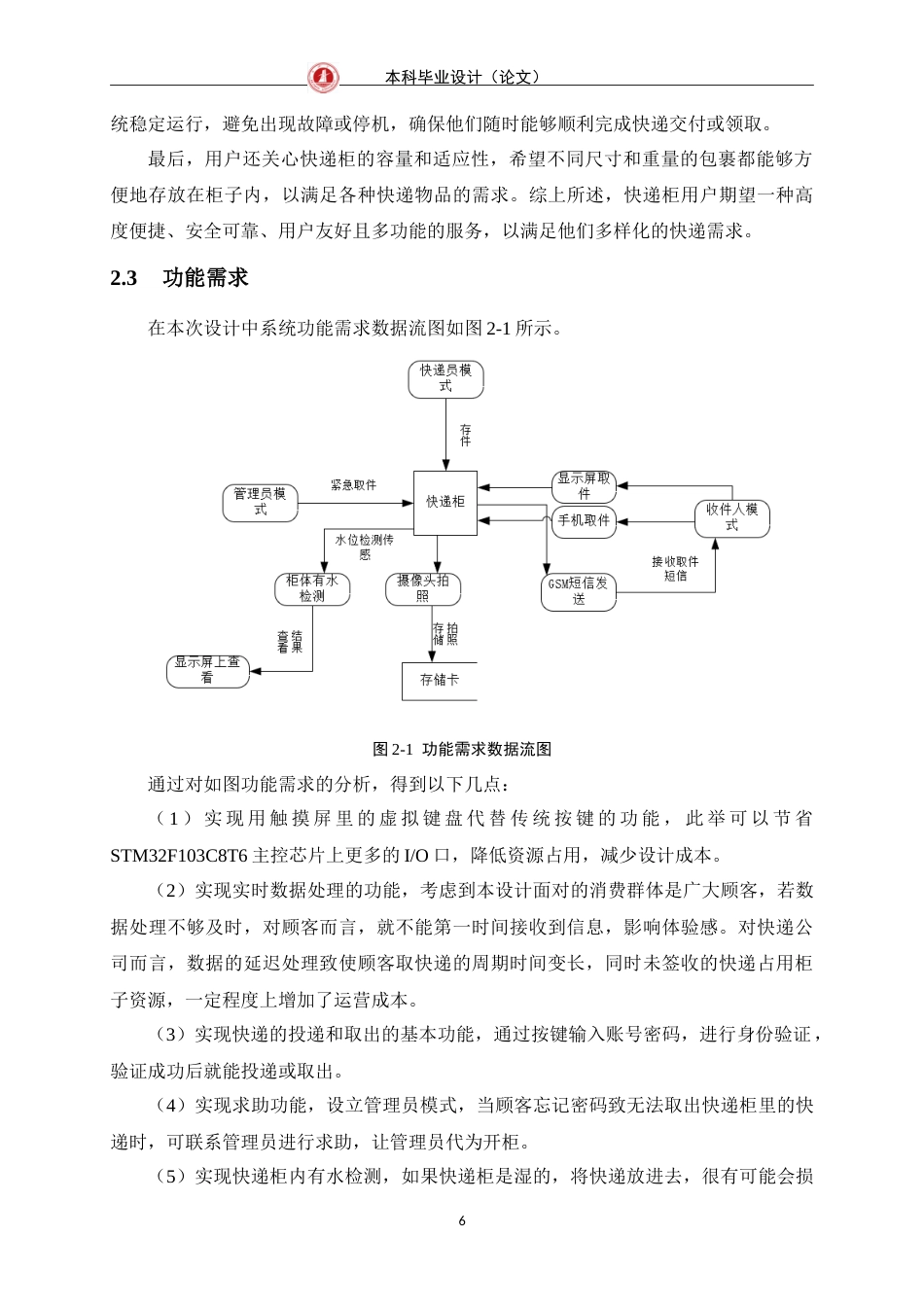 24年WP交稿物联网 基于STM32的快递柜的设计与实现定稿.doc_第10页