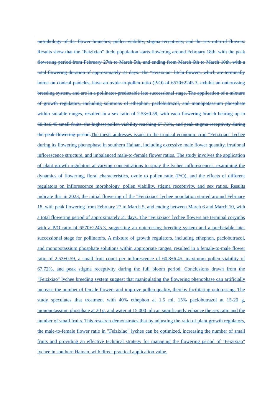 24年WP本科园林 海南“妃子笑”荔枝花期调控效应研究定稿-约22188字符.docx_第6页