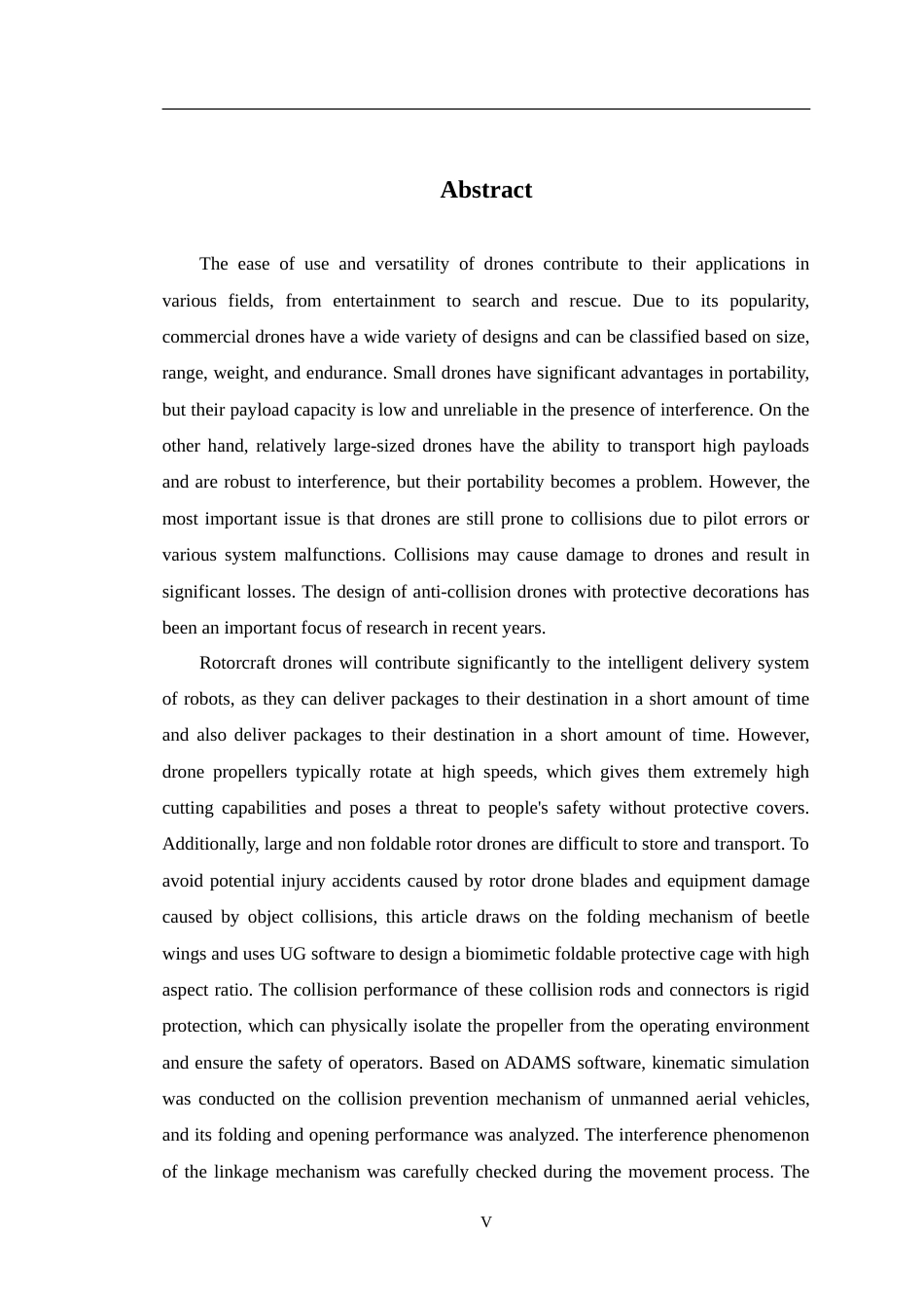 24年WP交稿智能制造工程 防碰撞快递无人机的CFD模拟分析定稿.doc_第5页