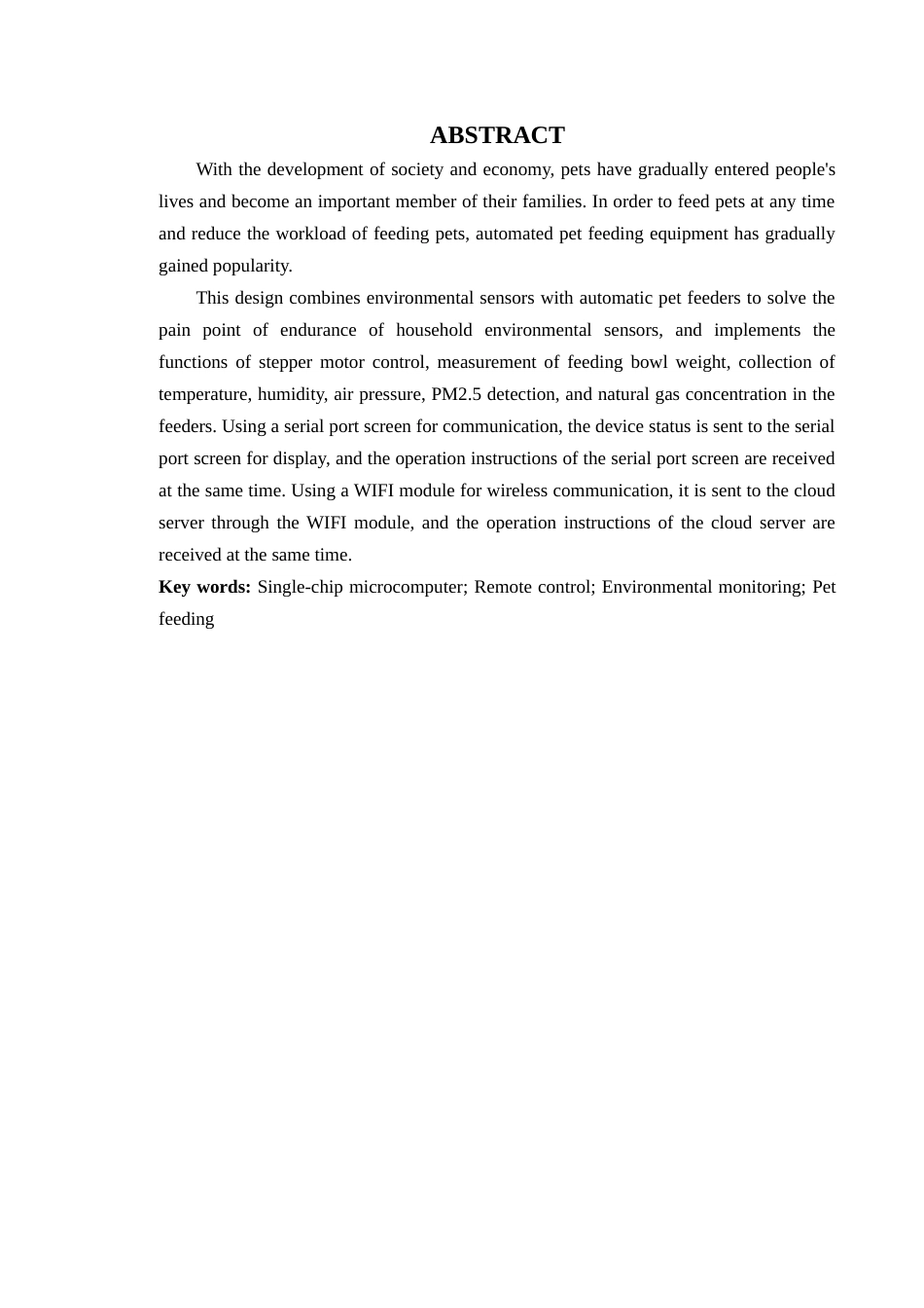 24年WP本科电子信息工程 基于AT32的远程环境状态采集与宠物喂食设备的设计定稿-约37264字符.docx_第3页