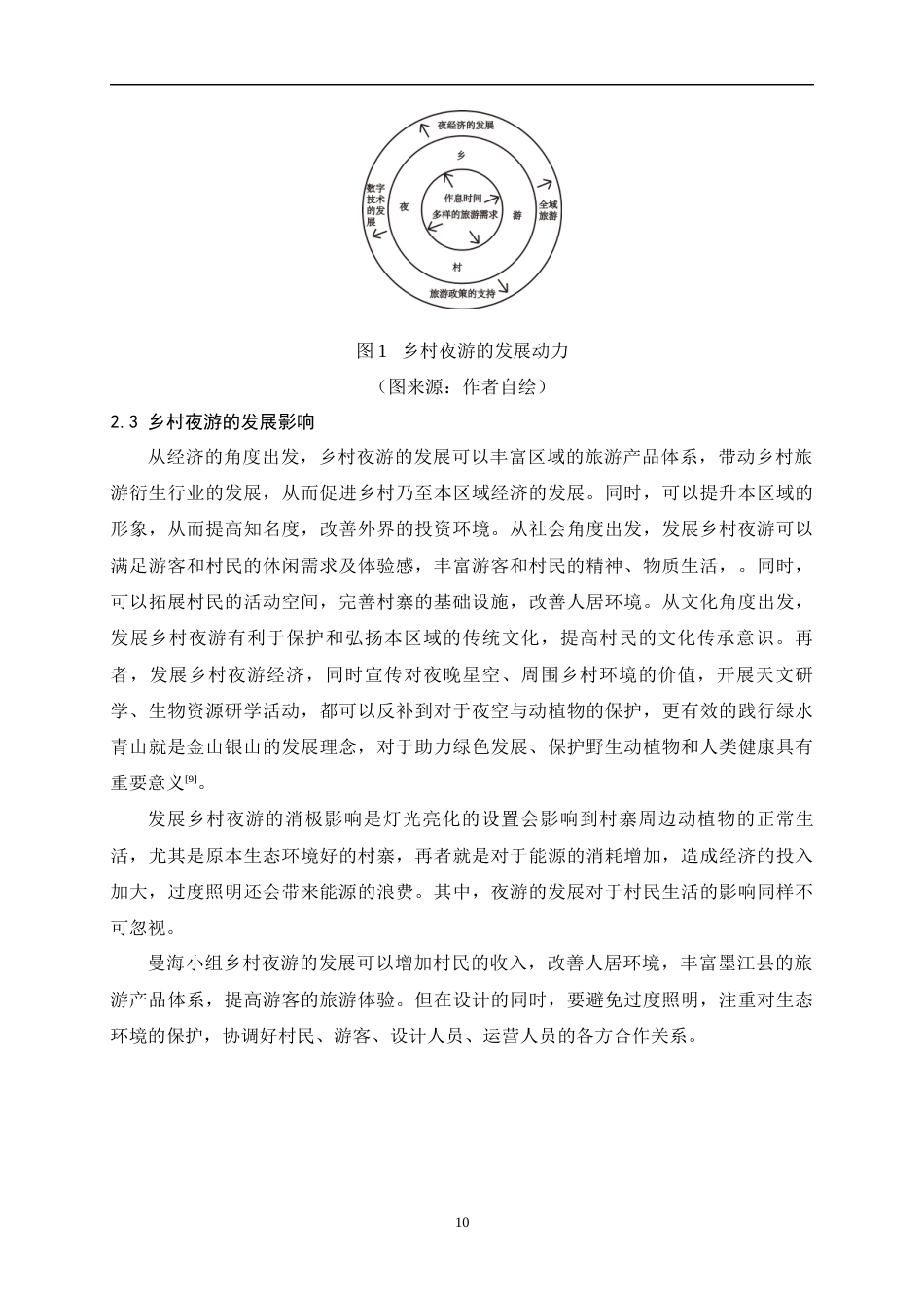 24年查重低环境设计 基于乡村夜游的景观设计研究以联珠镇碧溪村曼海组为例定稿.docx_第10页