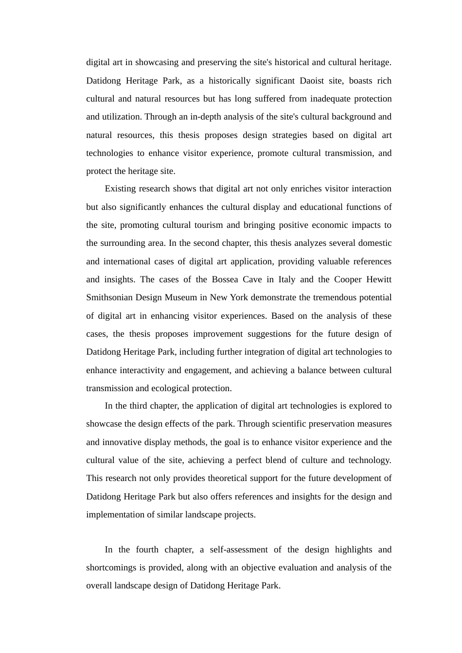 24年查重低环境设计 数字艺术影响下的杭州大涤洞遗址公园景观设计 最终稿定稿-约23371字符.docx_第4页